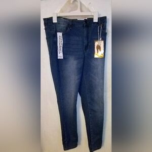 Toxica Women's Fit Relaxed Denim Jeans - Dark Blue